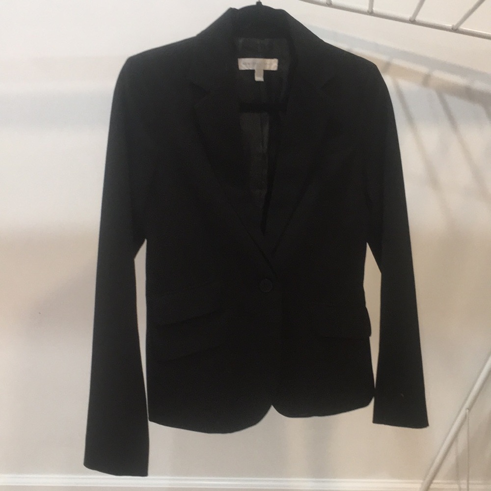 New York and Company Black Color Suit Jacket with Pockets